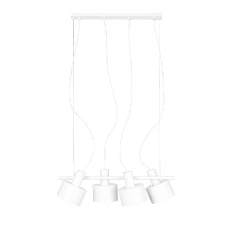 ENKEL 4 weiße Deckenpendelleuchte
