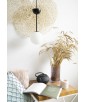 Lampa sufitowa GLADIO czarna lampa wisząca ze szklanym kloszem UMMO