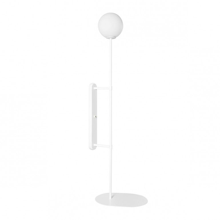 TABLO weiße Wandleuchte / Wandleuchter mit Ablage