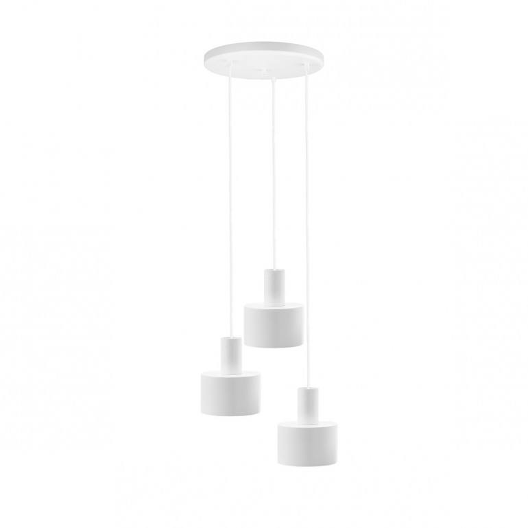 ENKEL 3P weiße Deckenpendelleuchte