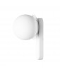 Lampa ścienna kinkiet KUUL D białe mocowanie ścienne z białą szklaną kulą UMMO