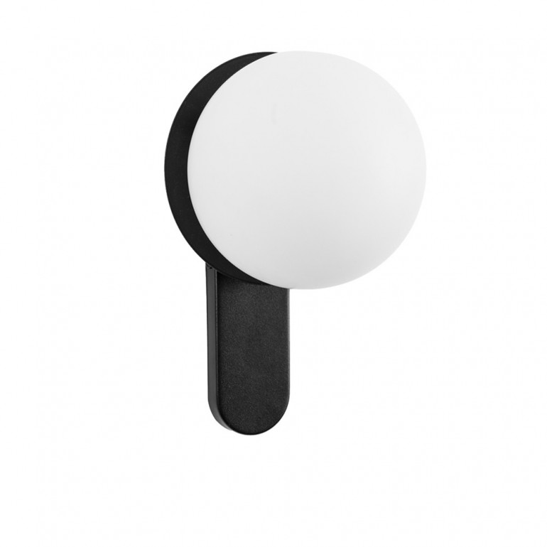 KUUL D schwarze Wandleuchte / Wandleuchter