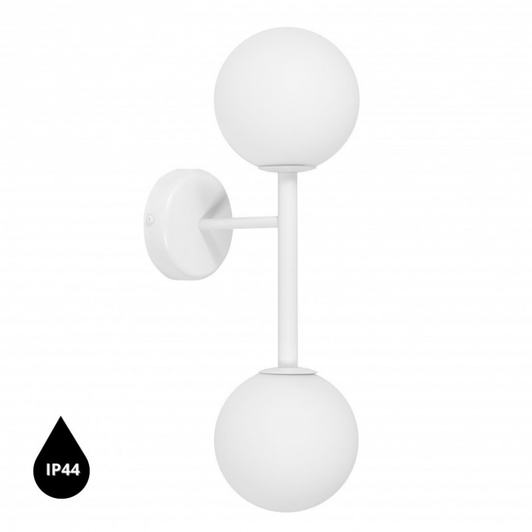KOP B weiße Wandleuchte / Wandleuchter mit erhöhter Dichtigkeit IP44