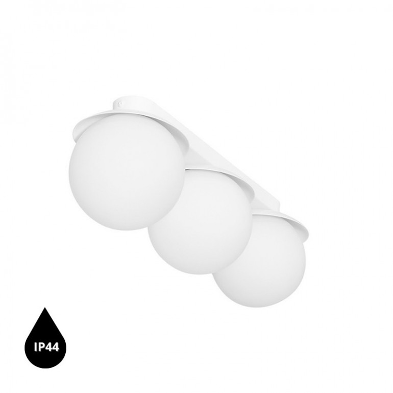 KUUL B weiße Deckenleuchte / Plafond mit erhöhter IP44-Dichtheit