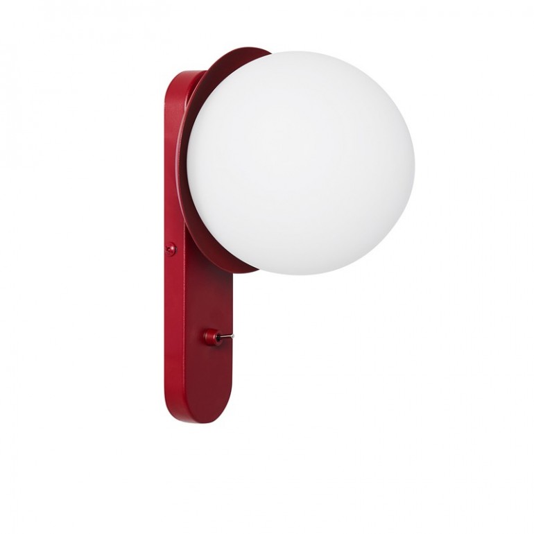 KUUL D1 Burgundy Wandleuchte / Wandsteckdose mit Schalter