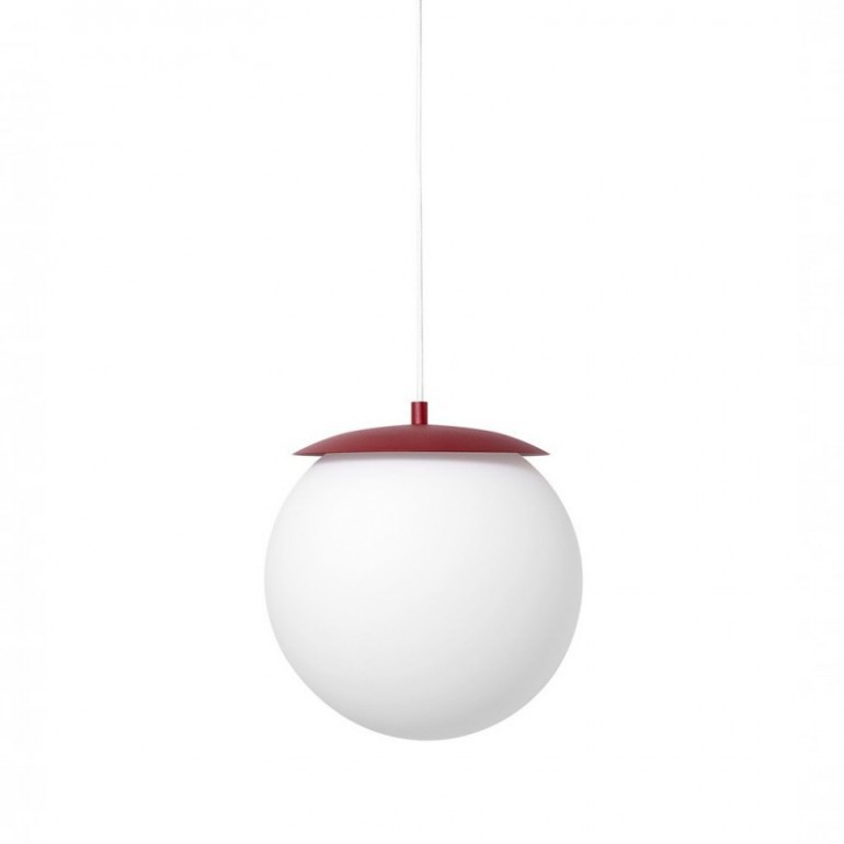 KUUL E burgunderfarbene Pendelleuchte für die Decke