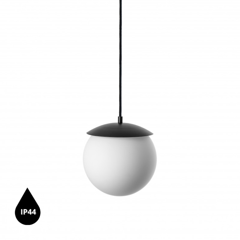 KUUL G schwarze Deckenpendelleuchte IP44