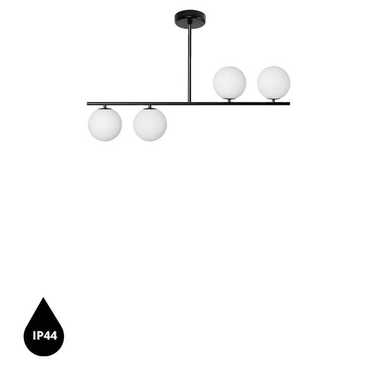 SUGURI Eine schwarze Deckenleuchte in Größe S