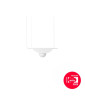 Lampa wisząca Sallo A z dekoracyjnym kloszem i szklaną białą kulą UMMO