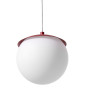 KUUL G sufitowa lampa wisząca, klosz biała kula, czarny stelaż UMMO