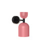 SUPURU rosa verstellbare Wandlampe / Wandleuchter mit schwarzem Rohr