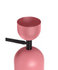SUPURU rosa verstellbare Wandlampe / Wandleuchter mit schwarzem Rohr