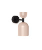 SUPURU beige Wandleuchte / Wandleuchter mit schwarzem Rohr