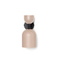 SUPURU beige Wandleuchte / Wandleuchter mit schwarzem Rohr