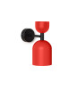SUPURU orangefarbene Wandlampe / Wandleuchter mit schwarzem Rohr