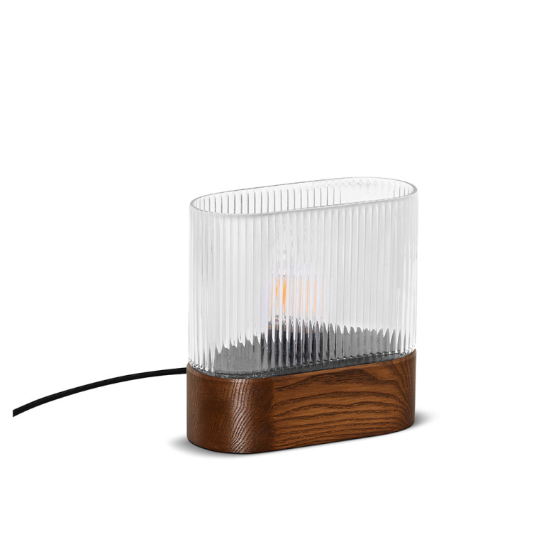 FLUMINA ST Tischleuchte Nussbaum