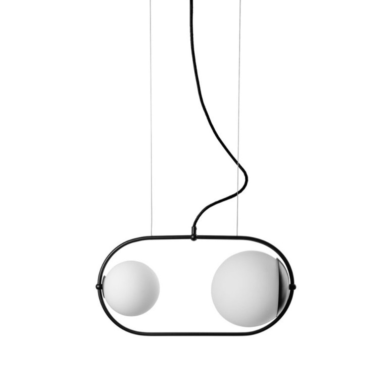 KOBAN A schwarze Pendelleuchte für die Decke