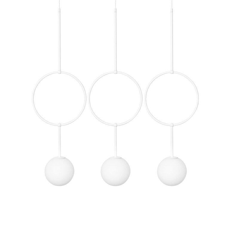 ISUULLA C weiß dreifache Deckenleuchte