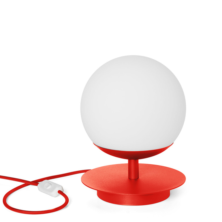 PLAAT ST rot-orange Tischleuchte