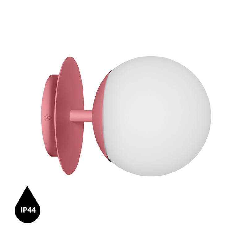 PLAAT C rosa Wandleuchte / Wandleuchter IP44