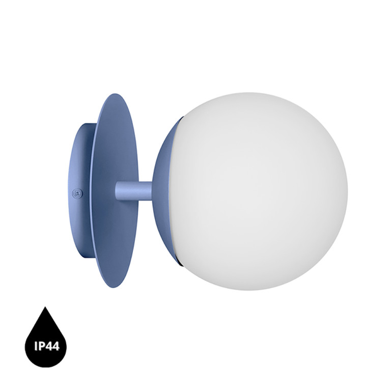 PLAAT C blau Wandleuchte / Wandleuchter IP44