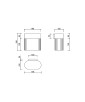 FLUMINA W A schwarze Wandleuchte / Wandleuchter