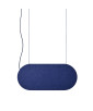 MALUMI A Acoustic – marineblaue akustische Deckenpendelleuchte