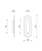 RIFLO W A Steel – Wandleuchte aus Stahl mit graphitfarbenem Glas