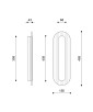 RIFLO W B Steel – Wandleuchte aus Stahl mit graphitfarbenem Glas