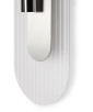 RIFLO W C Steel – Wandleuchte aus Stahl mit verstellbarem Reflektor und farblosem Glas