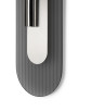 RIFLO W C Steel – Wandleuchte aus Stahl mit verstellbarem Reflektor und farblosem Glas