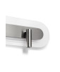 RIFLO W D Steel – Wandleuchte aus Stahl mit verstellbaren Reflektoren und farblosem, satiniertem Glas